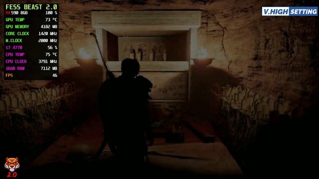 Assassin's Creed Origins - RX 590 + i7 4770 | V.High Setting Tested смотреть онлайн