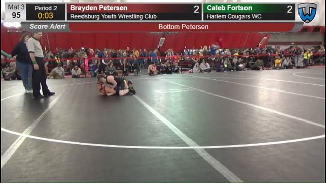 95 Caleb Fortson Harlem Cougars WC vs Brayden Petersen Reedsburg Youth Wrestling Club 6474403104 смотреть онлайн