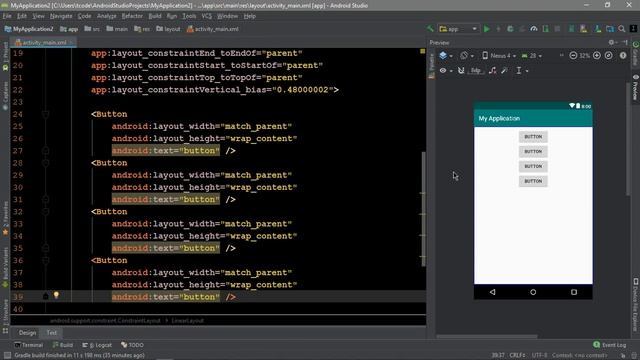 Android studio for beginners | Linear Layout | Hindi Tutorial 2019 смотреть онлайн