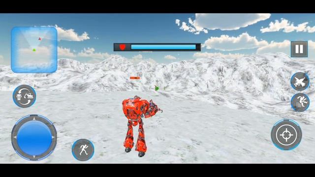 Snow Excavator Crane Transform Robot Shooting | Amazing Transform Robot Snow Android GamePlay смотреть онлайн