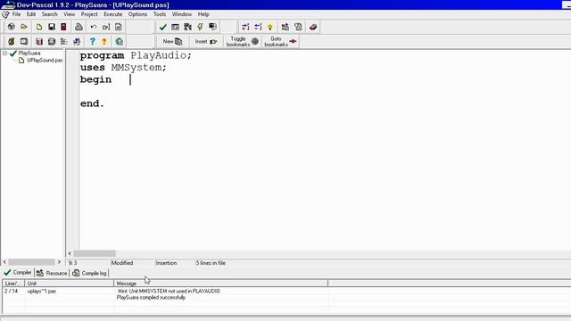 Memanggil File Audio/Suara (*.wav) di Pascal- Free Pascal - Dev Pascal (Playsound) смотреть онлайн