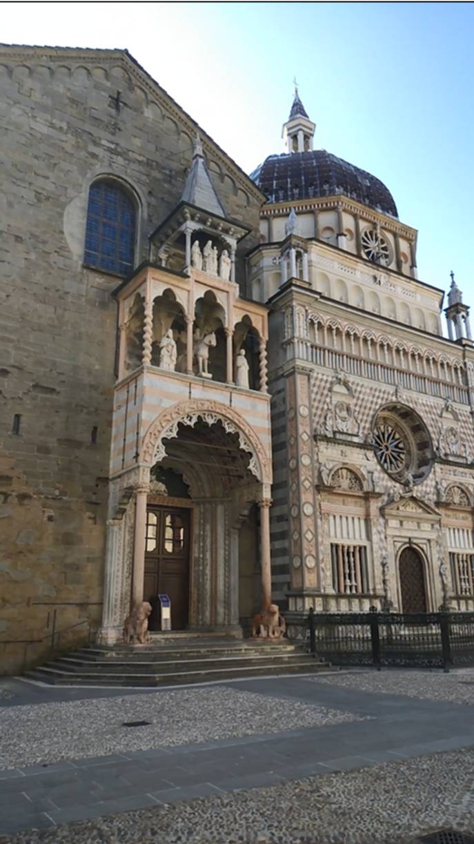 Достопримечательности Бергамо – Базилика Санта Мария Маджоре (Италия) смотреть онлайн