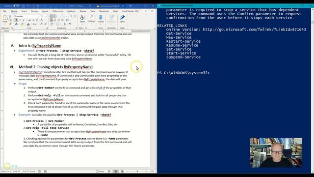 PowerShell passing objects ByPropertyName (Intro to PowerShell series video 9-9) смотреть онлайн