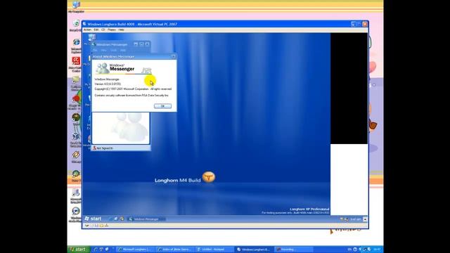 Windows Longhorn Build 4008 On Virtual PC 2007 смотреть онлайн