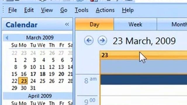How to open calendar from the navigation pane in Outlook смотреть онлайн