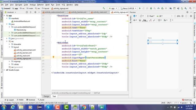 2. Constraint Layout in Android смотреть онлайн
