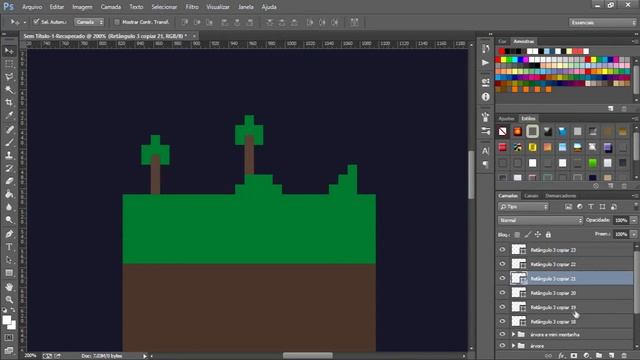 [SPEED ART] Wallpaper minecraft flat HD смотреть онлайн