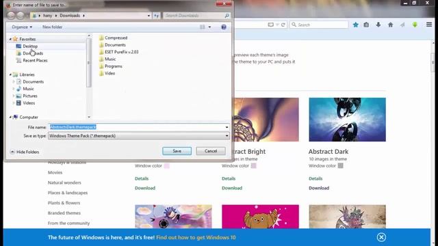 شرح وتحميل وتثبيت ثيمات ويندوز 7 | Windows 7 themes смотреть онлайн