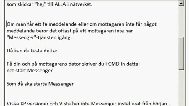 Skicka meddelanden med NET SEND i CMD смотреть онлайн