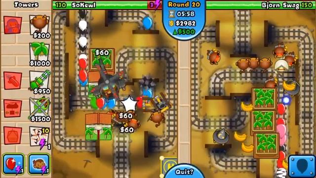 Bloons TD Battles #6: Dart Monkeys, Farms, Dartling Gun & Heli Pilot смотреть онлайн