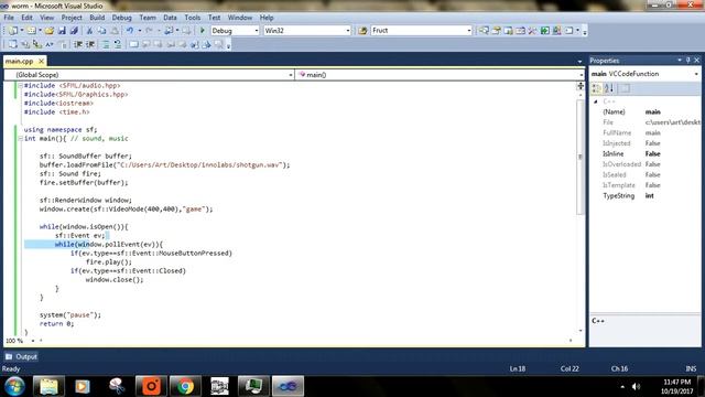 SFML Tutorial 6 # Sound Class practical and Theory смотреть онлайн
