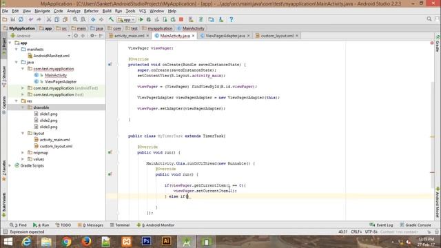 Android Studio - Auto Image Slider with ViewPager смотреть онлайн