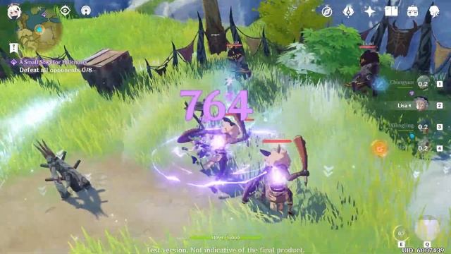Genshin Impact - New Daily Quest Gameplay - Xiangling Talents lv 6 Upgrade смотреть онлайн