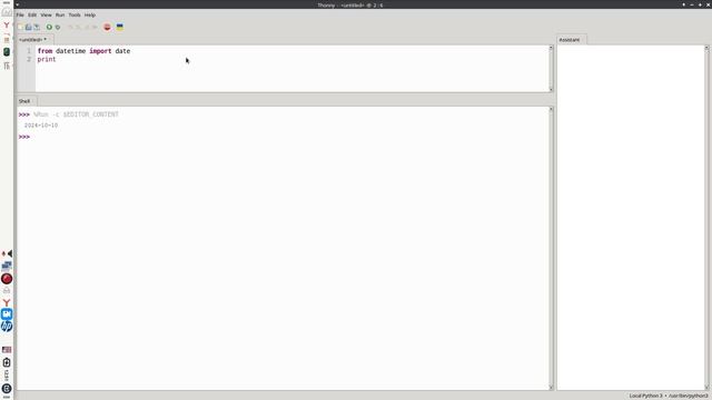 выводим текущую дату в Python