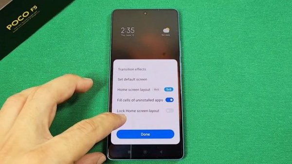 how to change app icon size and apps grid layout for Poco F5 phone MIUI 14