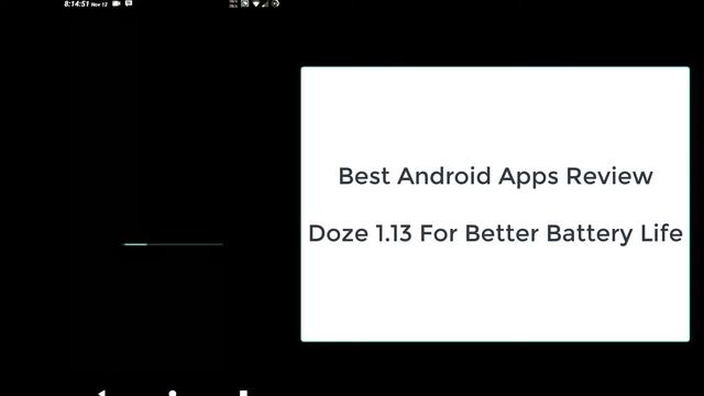 Best Android Apps, Doze 1.13, Better Battery Life смотреть онлайн