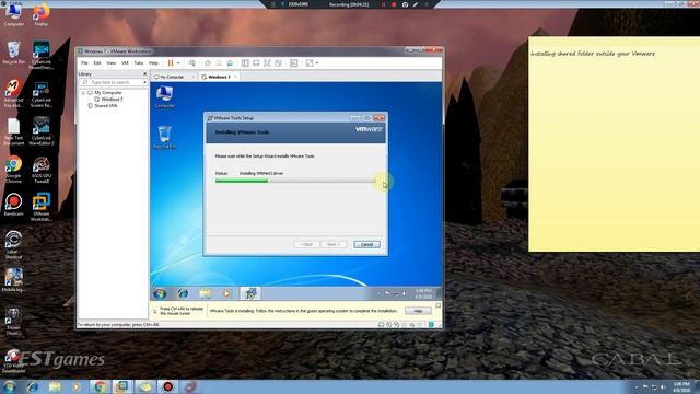 VMWARE Shared Folder setup смотреть онлайн