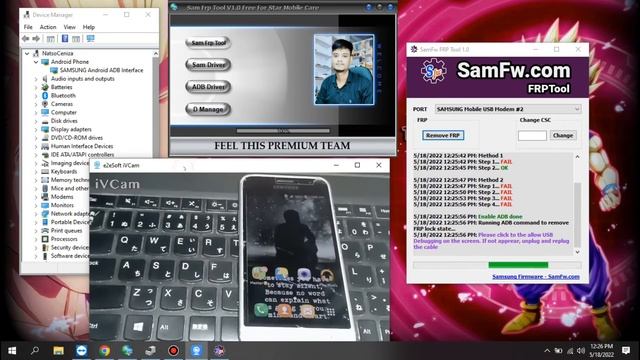 Samsung FRP 1 Click Enable ADB смотреть онлайн