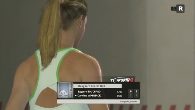 EUGENIE BOUCHARD vs CAROLINE WOZNIACKI - Top Spin 4 PS3 - ONLINE match смотреть онлайн