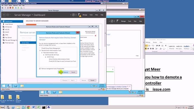 Demoting 2012R2 domain controller by Enayat Meer step by step смотреть онлайн