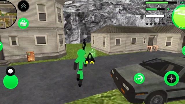 New Dark Green Pool Stickman Rope Hero Gangstar Crime Simulator Game смотреть онлайн