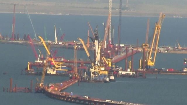Керченский мост с горы Митридат. 5 июня 2016 г. смотреть онлайн