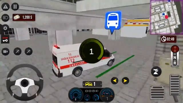 TR Ambulans Simulasyon Oyunu #44 Direksiyonlu ambulans oyunu Android Gameplay смотреть онлайн