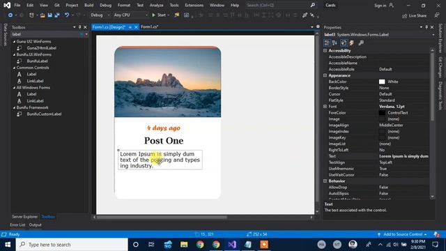 How to Make a Card in C# Window Form Application || Technical Hassan Ali смотреть онлайн