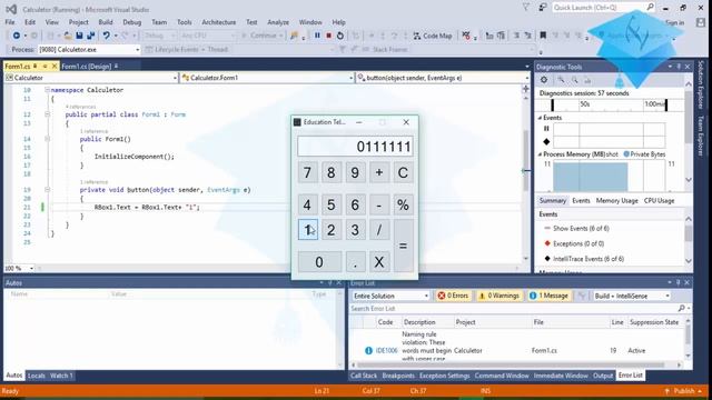 how to make calculator in c in Visual Studio part2 - create simple calculator in c# visual studio смотреть онлайн