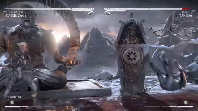 Mortal Kombat X Cassie Cage vs Takeda смотреть онлайн