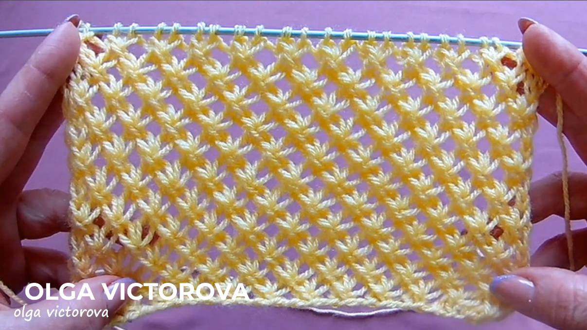 391 АЖУРНЫЙ УЗОР СПИЦАМИ Вязание спицами Узоры смотреть онлайн