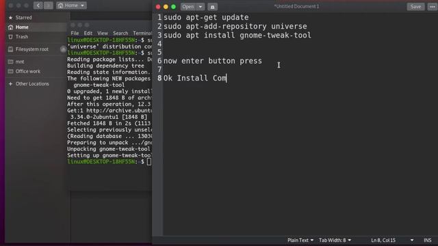 How to install gnome tweak tool for Linux Ubuntu смотреть онлайн