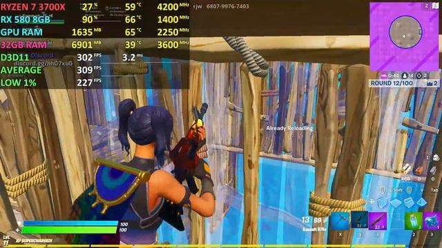 Fortnite Season 13 - Box Fights | RX 580 8GB + Ryzen 7 3700X | Low Settings смотреть онлайн