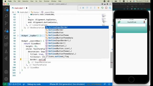 Flutter Custom AppBar | Create Your Own AppBar | SaRocky смотреть онлайн