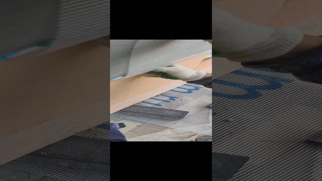 Утепление цоколя фрезерованным ЭППС Пеноплэкс. Фасадная Сетка выведена сверху и снизу, термошвы смотреть онлайн