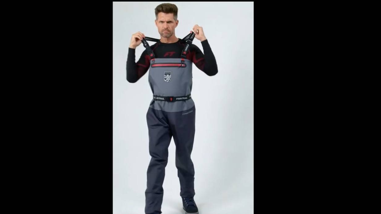 Finntrail Вейдерсы Wademan 1524 Grey смотреть онлайн