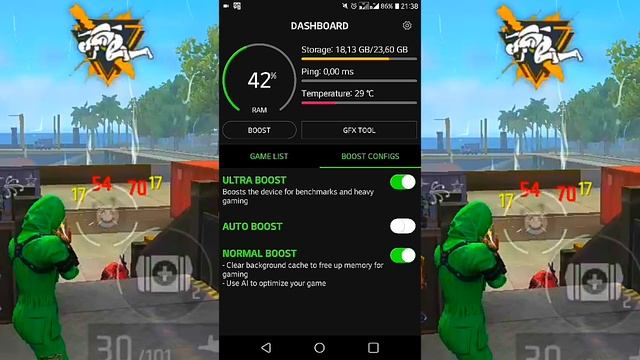 GAME BOOSTER 4X PRO FASTER! OTIMIZADOR DE TIRAR O LAG DO FREE FIRE ATUALIZOU смотреть онлайн