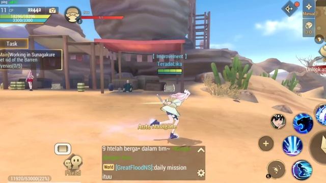 Gameplay Naruto Slugfest ( Android ) MMORPG Open World 3D смотреть онлайн