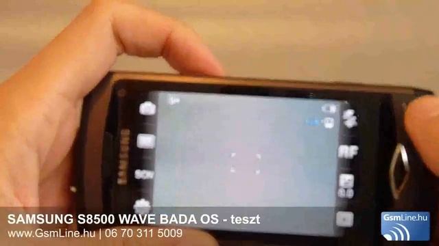 Samsung S8500 Wave Bada OS tesztvideó | www.GsmLine.hu | HD смотреть онлайн