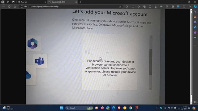 Microsoft wants you to update Edge when installing Windows 11...very strange смотреть онлайн