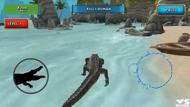 Crocodile Simulator Beach Hunt 2017 - Android GamePlay смотреть онлайн