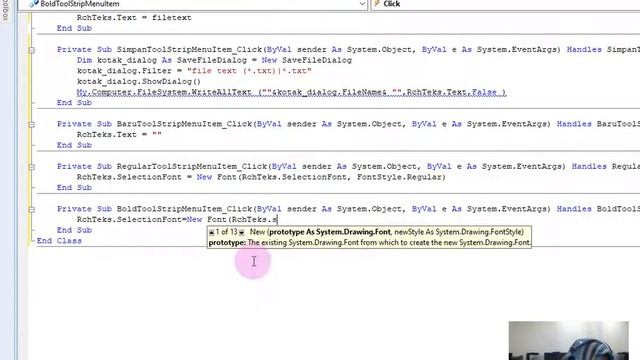 Tutorial form dengan menu strip,context men strip,rich text box part 2 смотреть онлайн