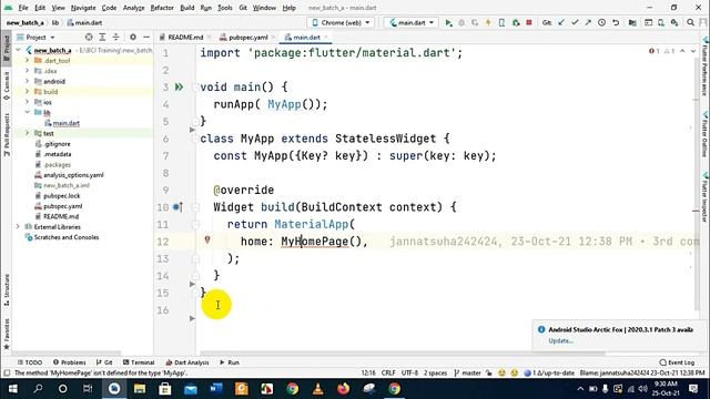 Flutter Bangla tutorial with android studio part -01. смотреть онлайн