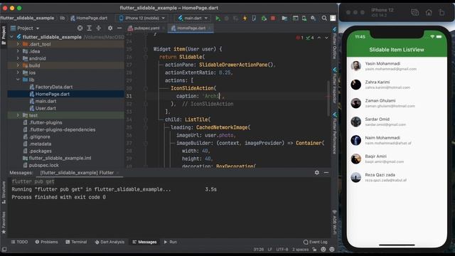 How to create Slidable Item ListView in Flutter App? (Android & IOS) смотреть онлайн