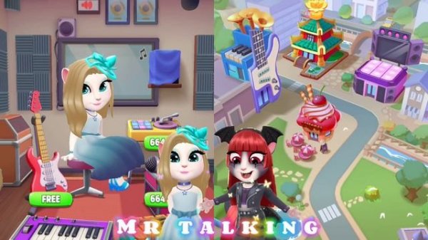 My Talking Angela'm 2 || Angel Angela vS Devil Angela || cosplay