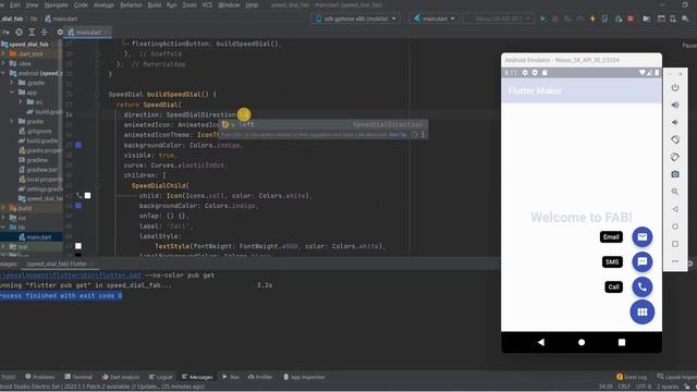 Create a Speed Dial Fab with Flutter смотреть онлайн