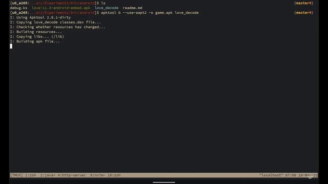 Make love2d apk within termux with apktool (no proot) смотреть онлайн