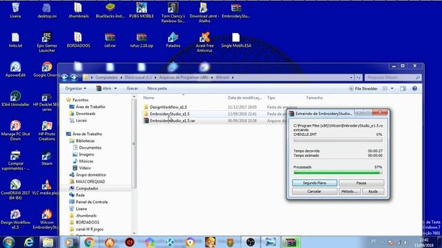Correção de erros no Wilcom EmbroideryStudio E1.5 (windows 7 32 e 64 bits) смотреть онлайн