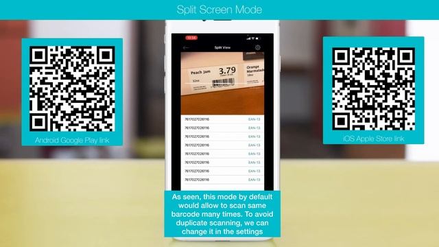 Scandit Barcode Scanner - Split Screen mode walkthrough смотреть онлайн