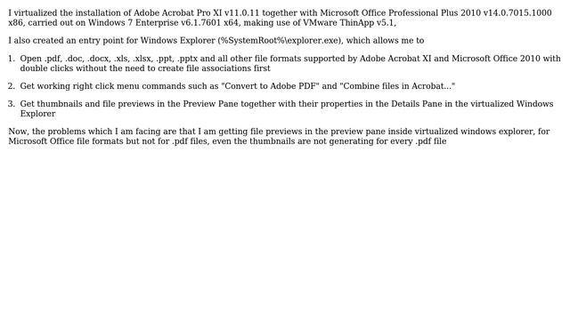 Adobe PDF Preview Handler Error In Windows Explorer